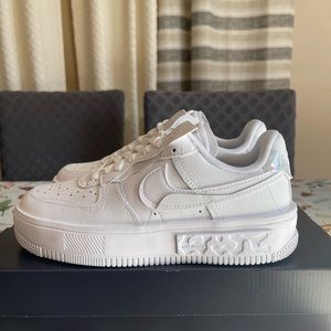 Nike Air Force 1 Fontanka White Sneakers  Women’s Size 6.5